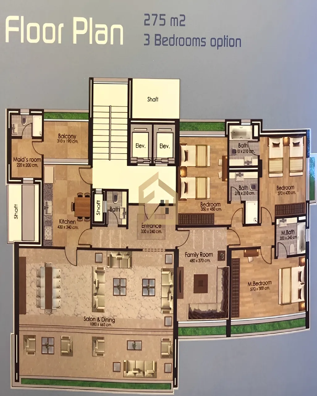 Apartment for sale in Ramlet El Baida, Bayrut, Lebanon - 3 bed, 4 bath