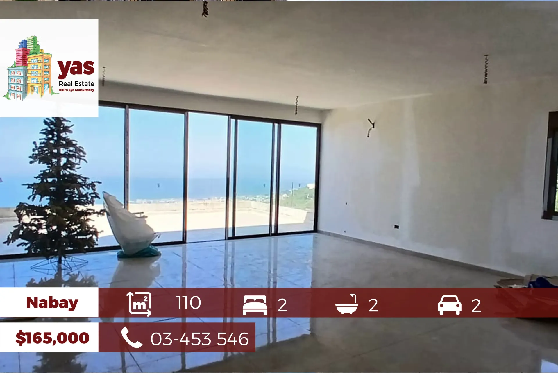 Apartment for Sale in Nabay - 2 bed, 2 bath