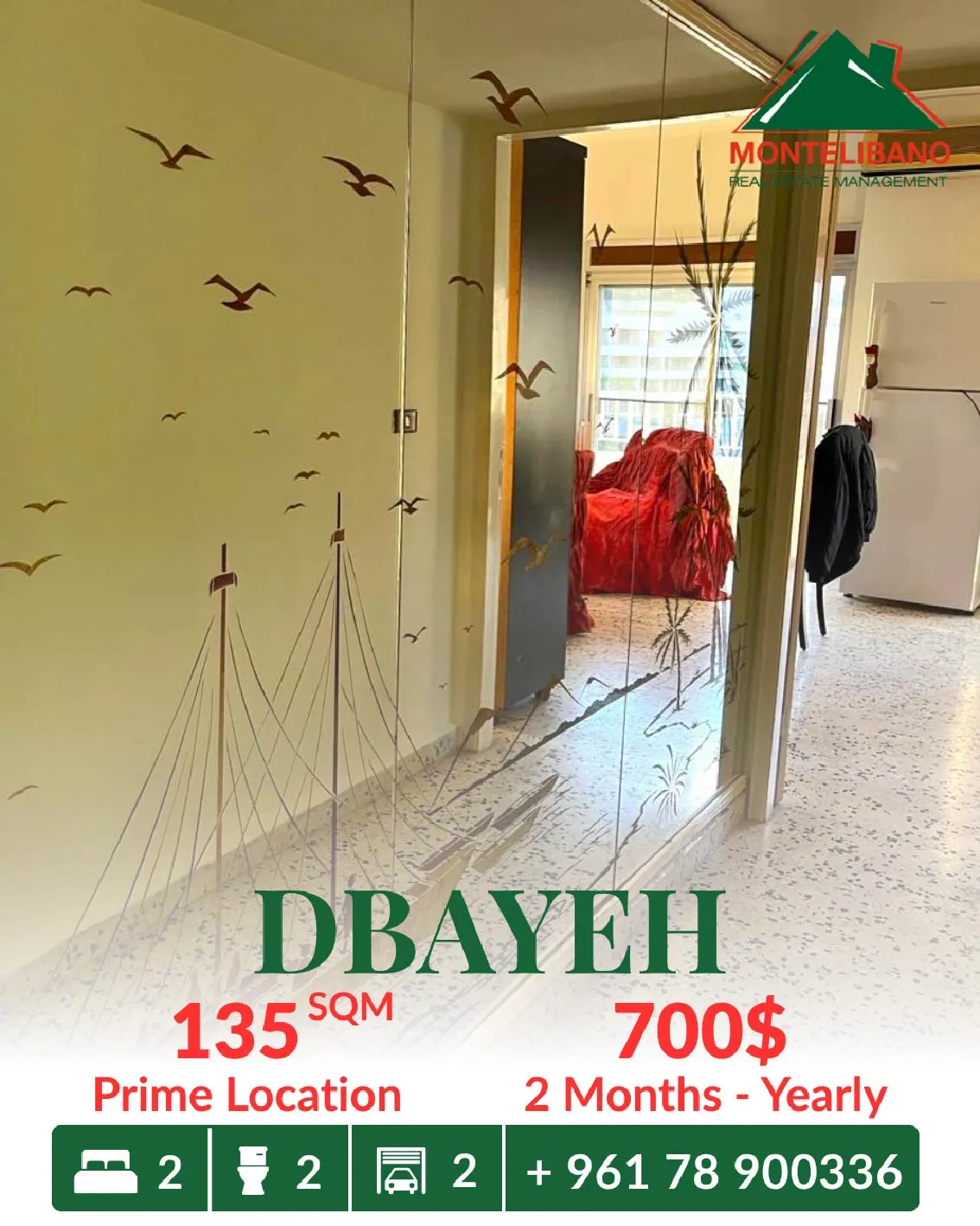 Apartment for rent in Dbayeh, Lebanon