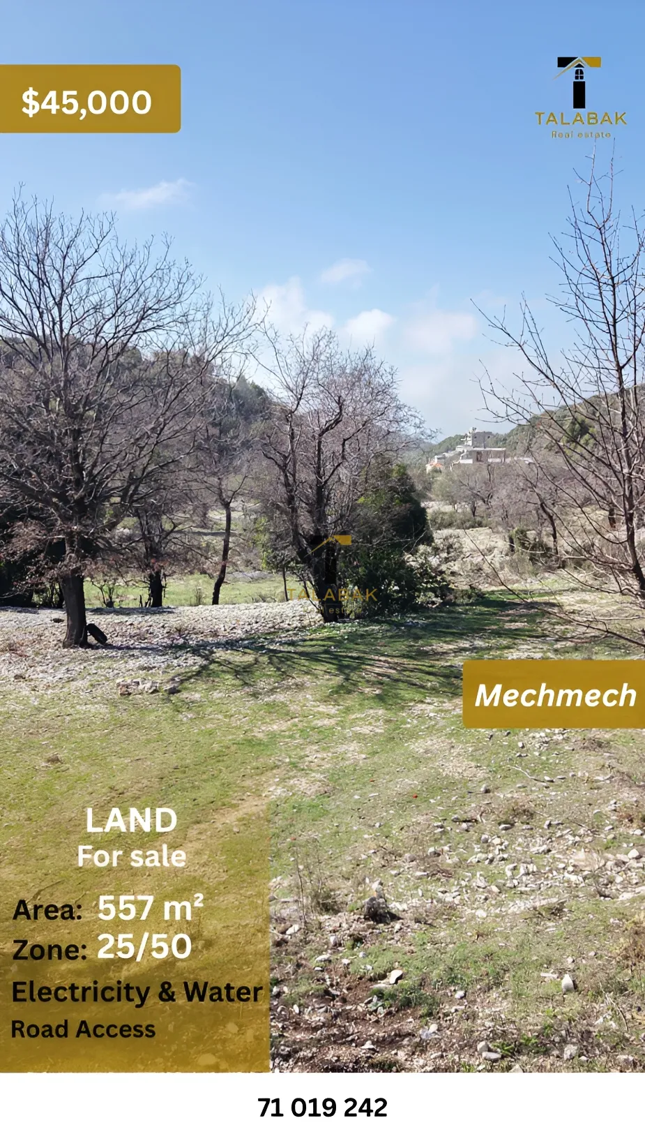 Residential Land for sale in Mechmech, Lebanon
