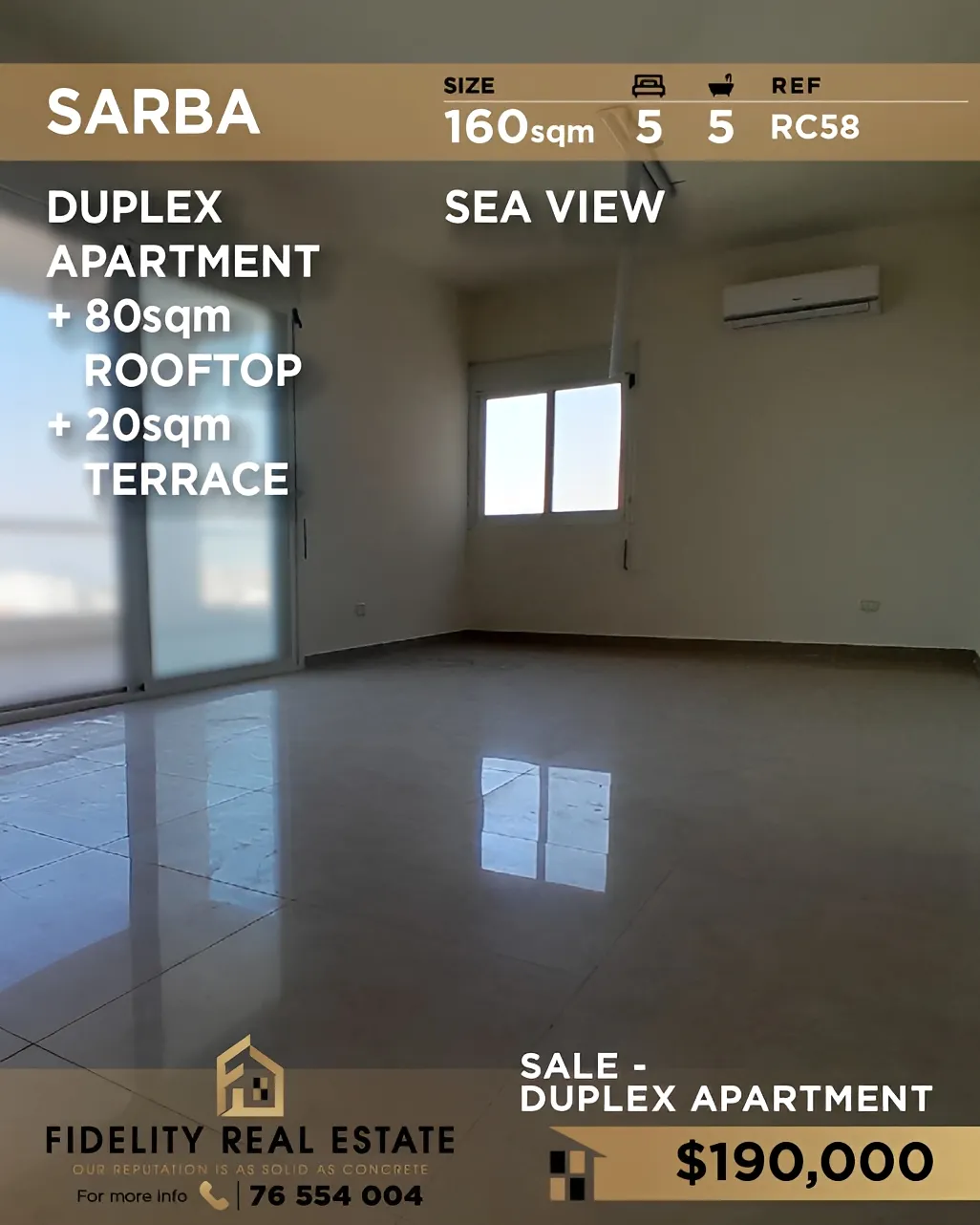 Apartment for sale in Sarba, Lebanon - 5 bed, 5 bath