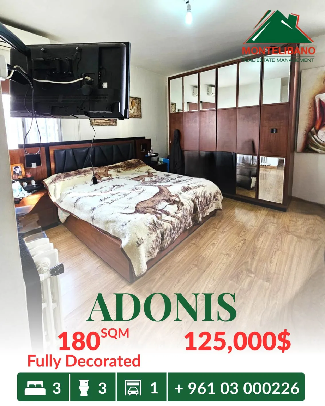 Apartment for sale in Adonis, Lebanon