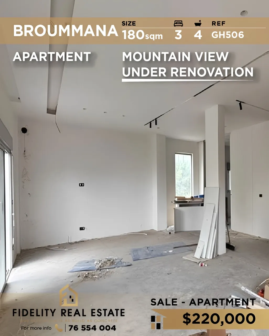 Apartment for sale in Broummana, Lebanon - 3 bed, 4 bath
