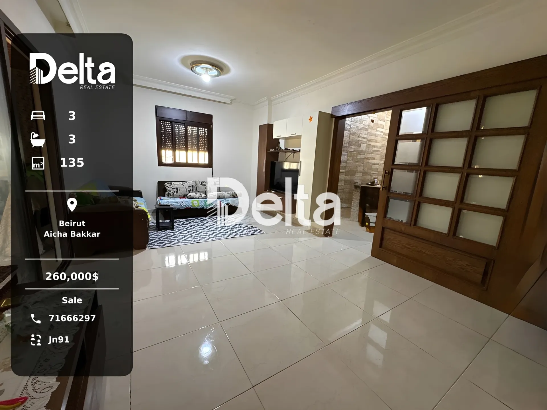 Apartment for sale in Aicha bakkar, beirut, lebanon - 3 bed, 3.0 bath