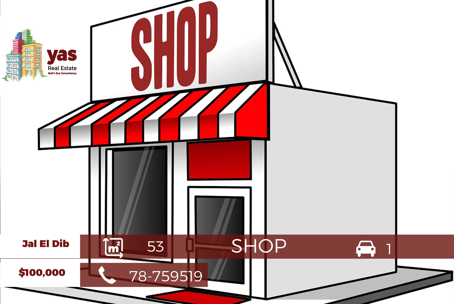 Shop for Sale in Jal El Dib