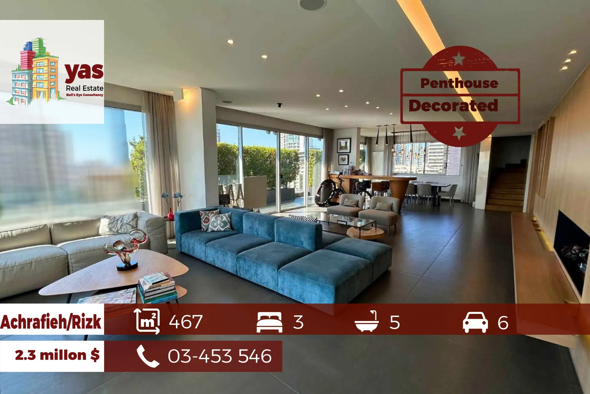 Apartment for Sale in Achrafieh