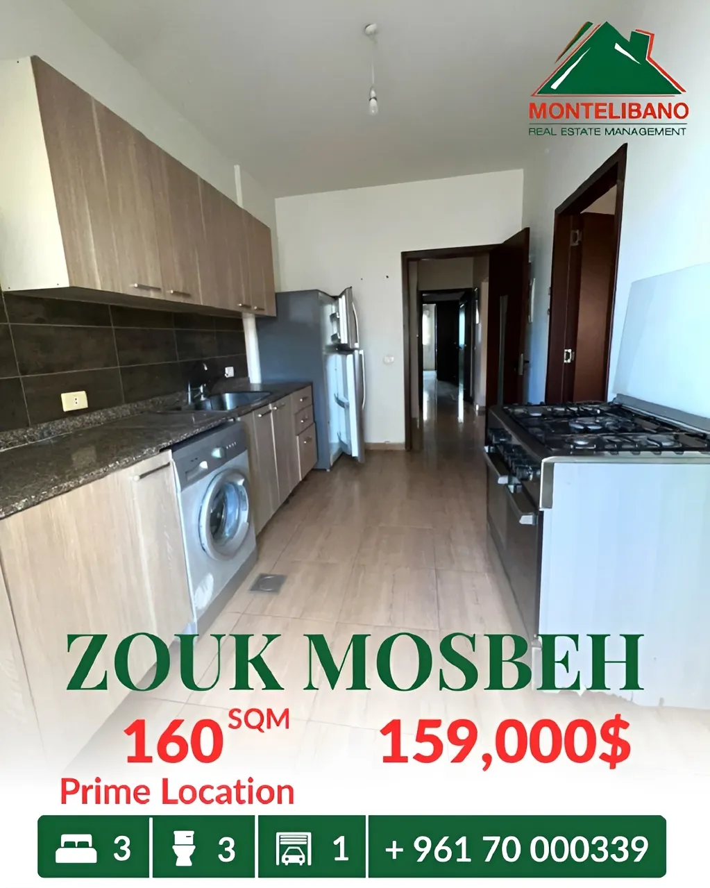 Apartment for sale in Zouk Mosbeh, Lebanon