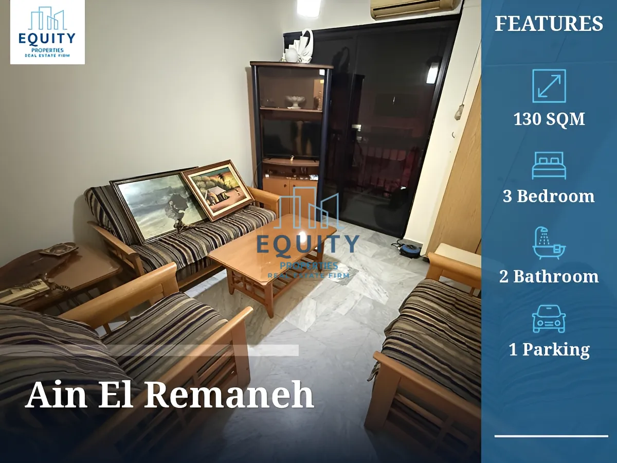 Apartment for sale in Ain El Remaneh