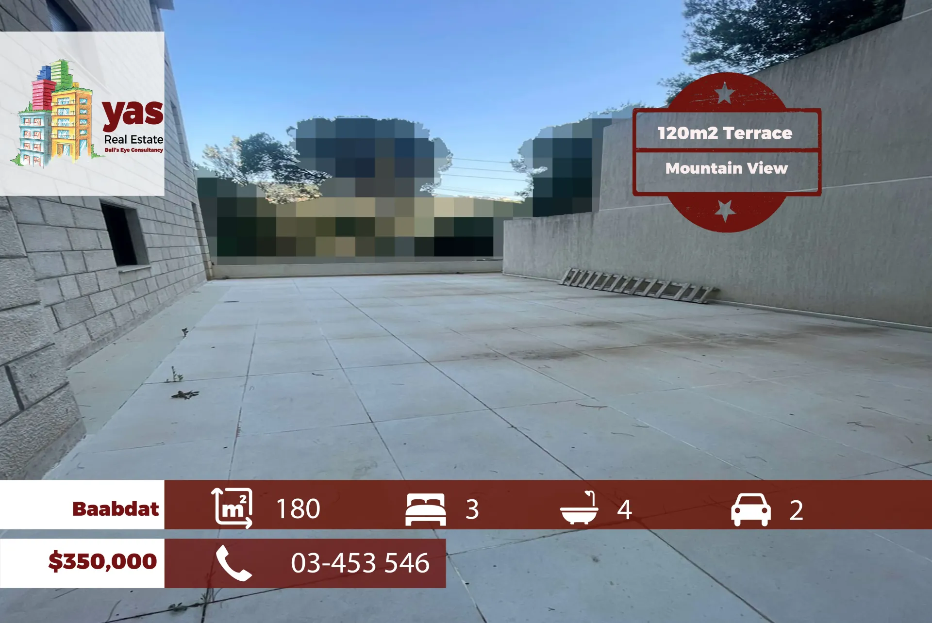 Apartment for Sale in Baabdat