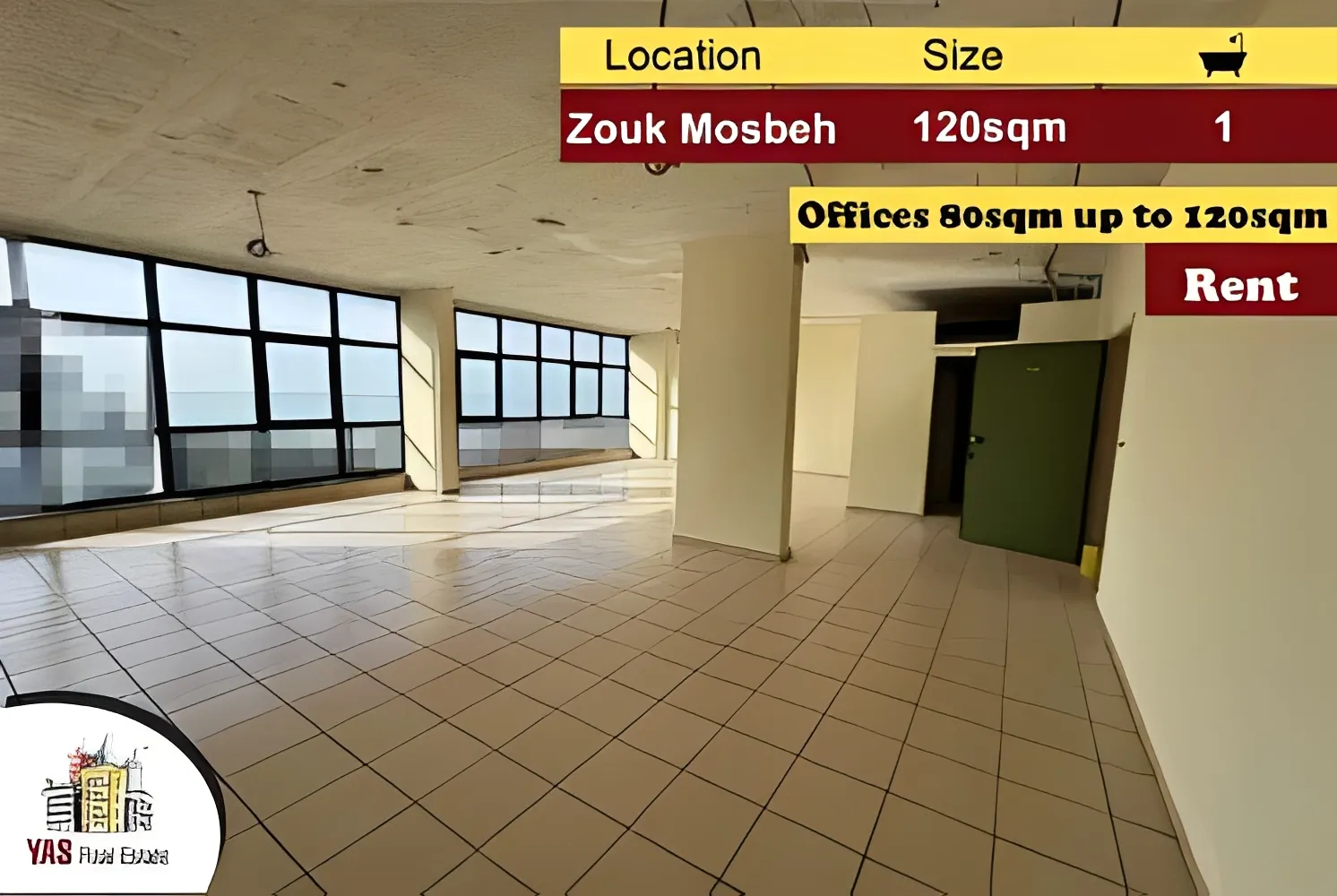 Office for rent in Zouk Mosbeh