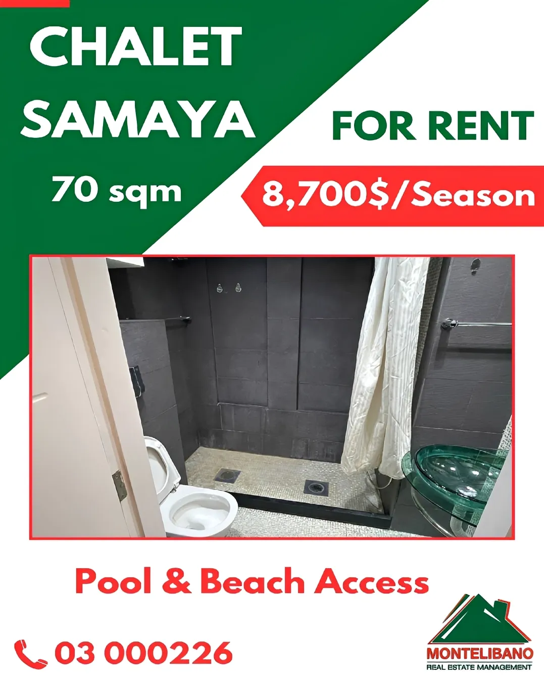 Chalet for rent in Kaslik, Lebanon