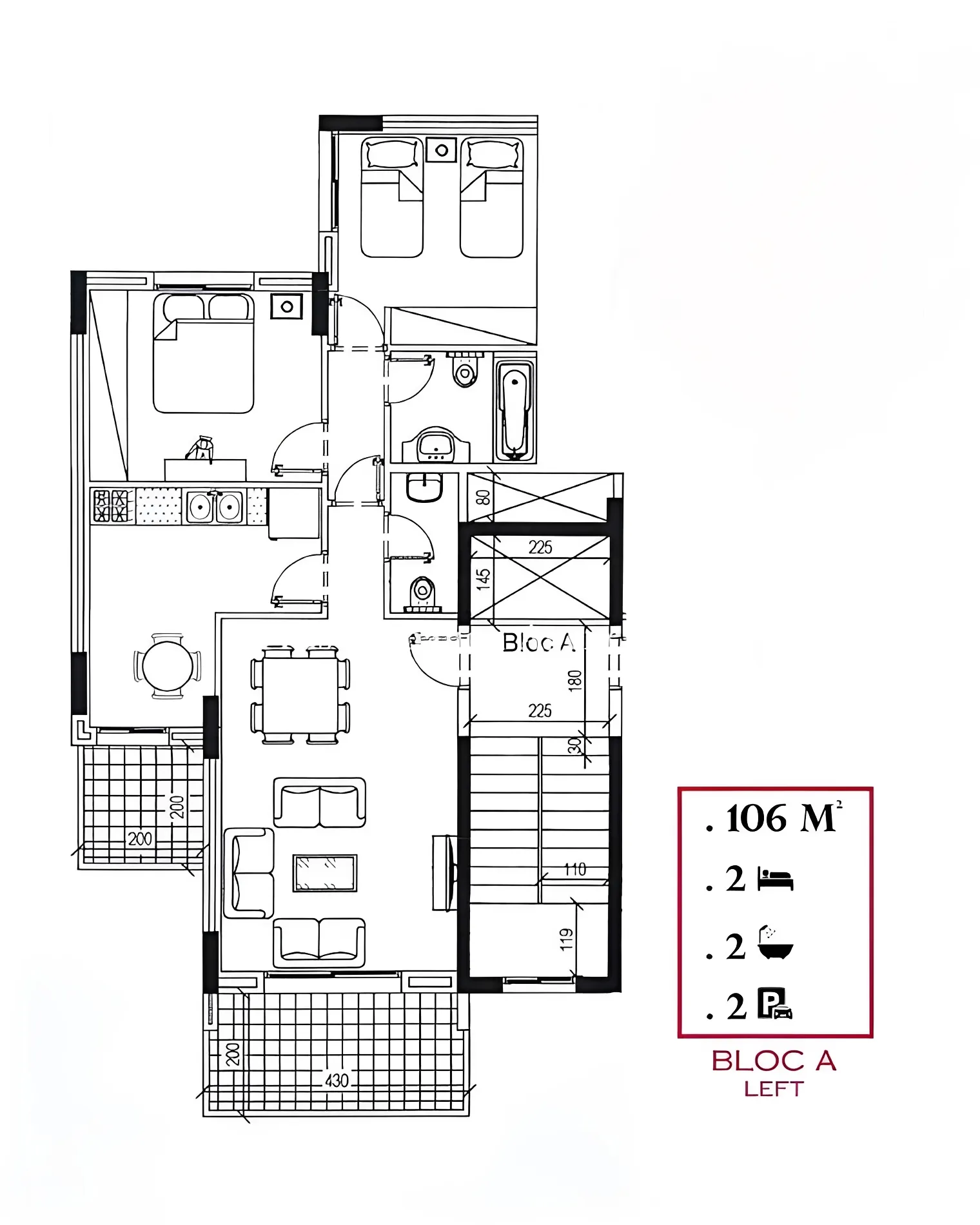 Apartment for Sale in Metn Fanar Lebanon - 2 bed, 2 bath