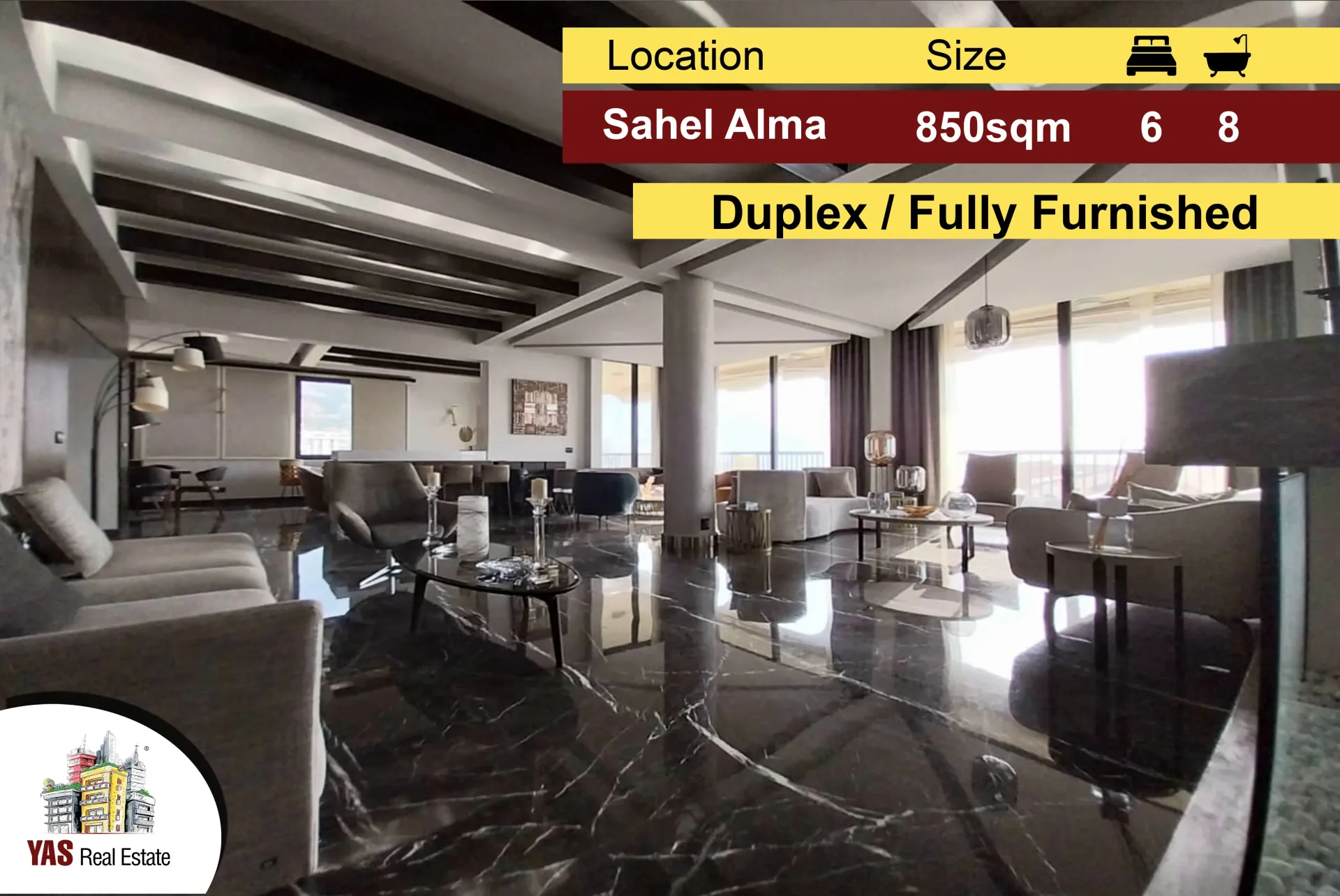 Apartment for Sale in Sahel Alma - 6 bed, 8 bath