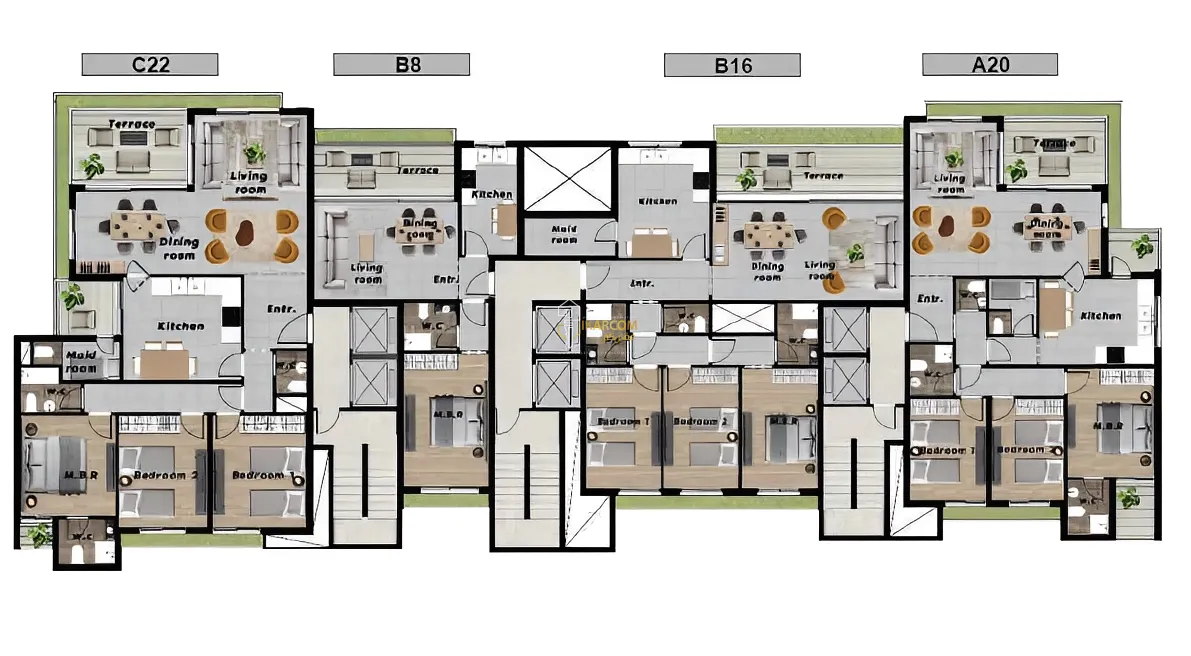 Apartment for sale in Achrafieh, Beirut, Lebanon - 1 bed, 2 bath