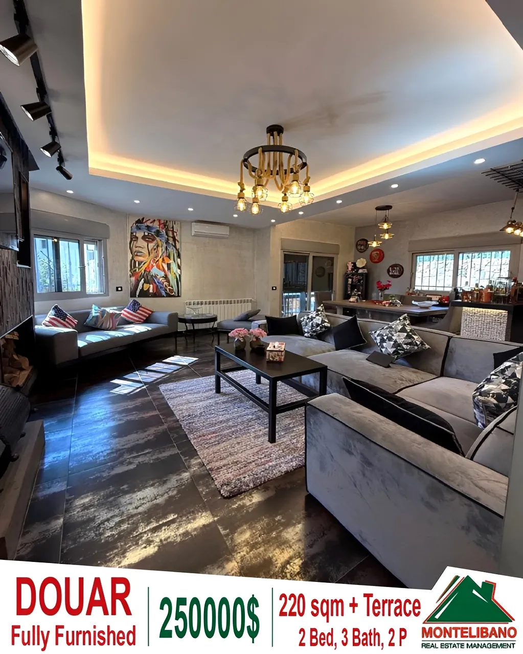 Apartment for sale in Douar, Lebanon - 2 bed, 3 bath