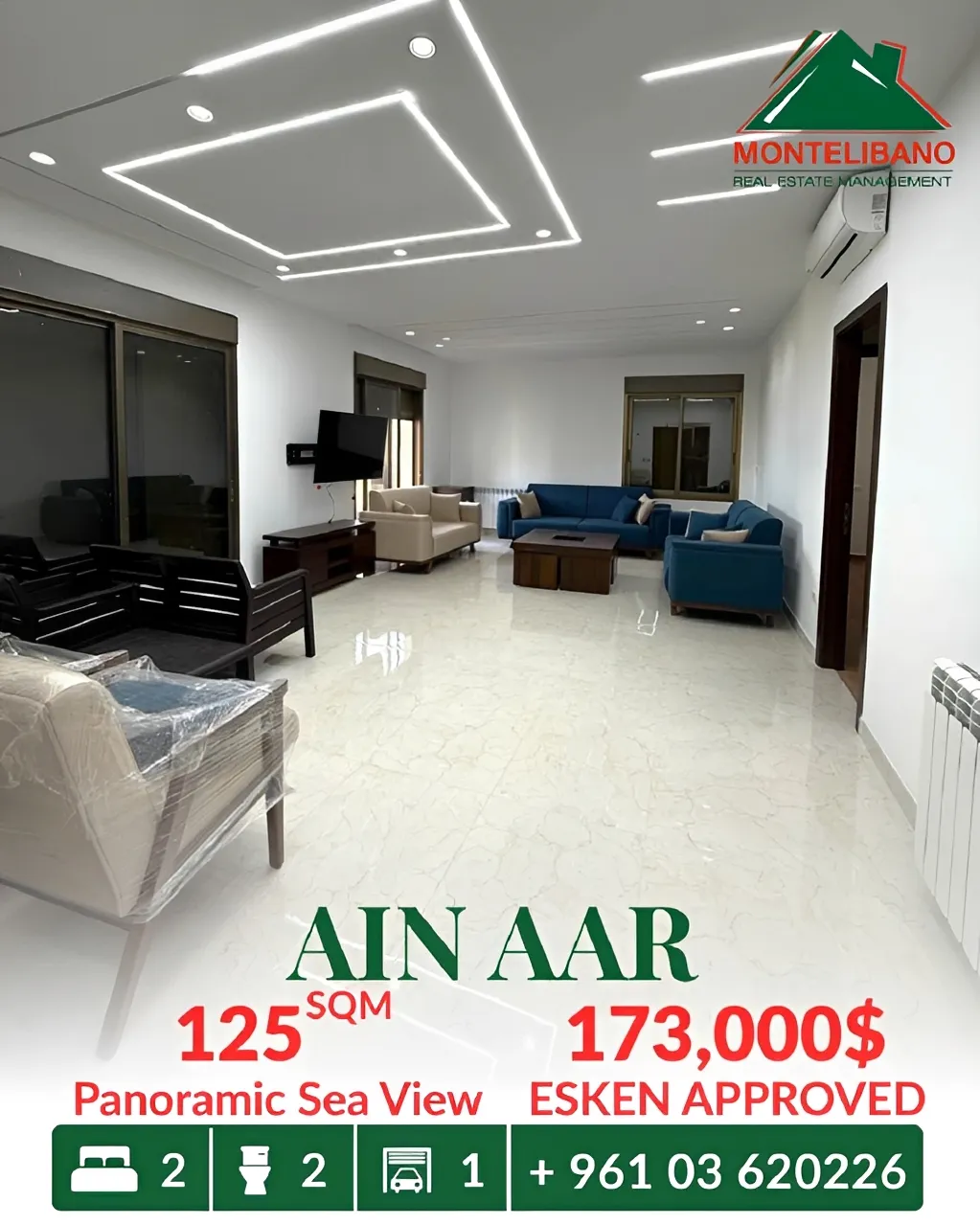 Apartment for sale in Ain Aar