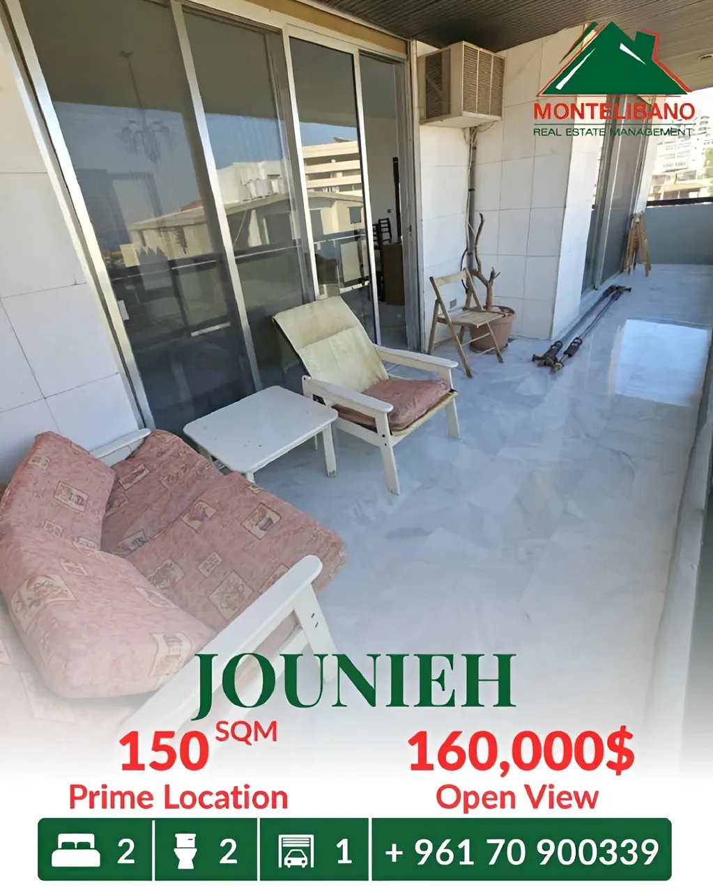 Apartment for sale in Jounieh