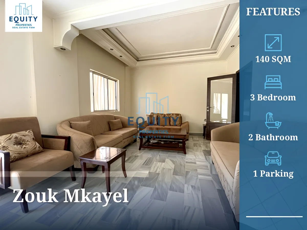 Apartment for rent in Zouk Mkayel