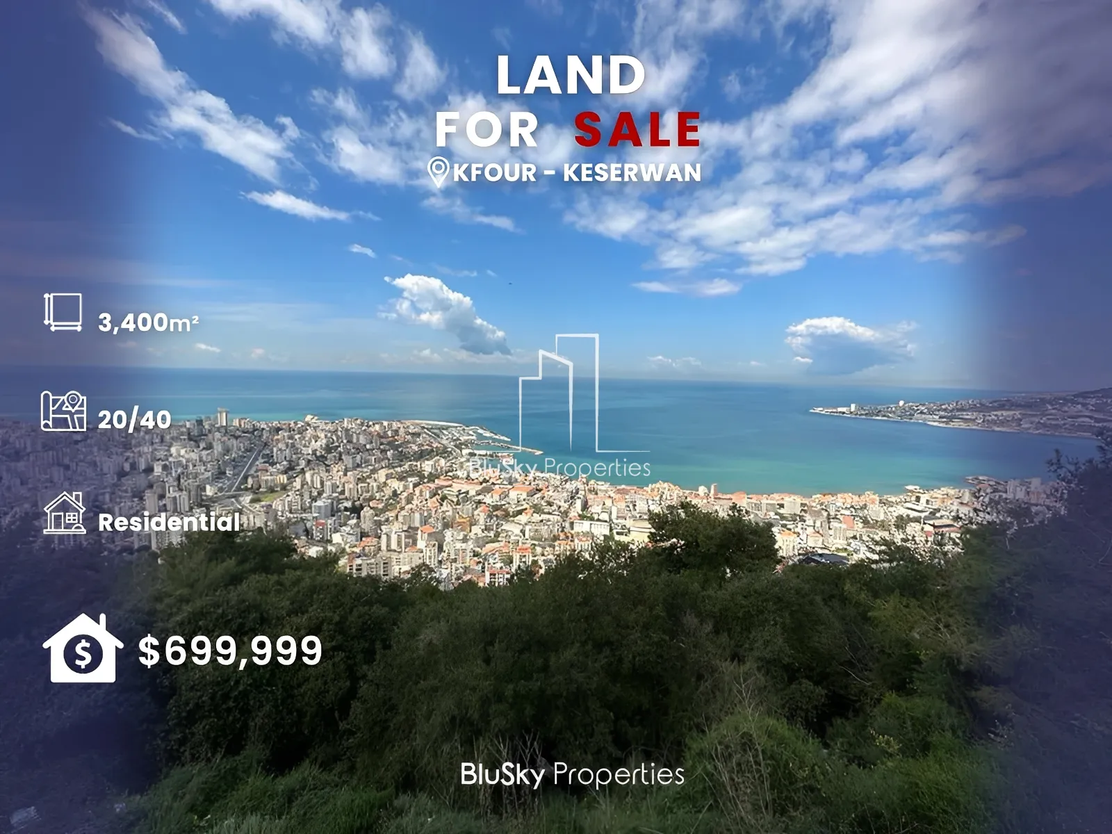 Land for Sale in Kfour
