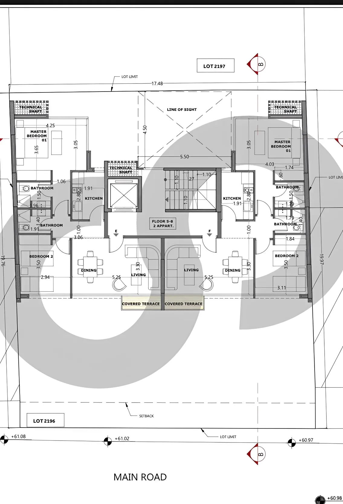 Apartment for Sale in Achrafieh - 2 bed, 2 bath