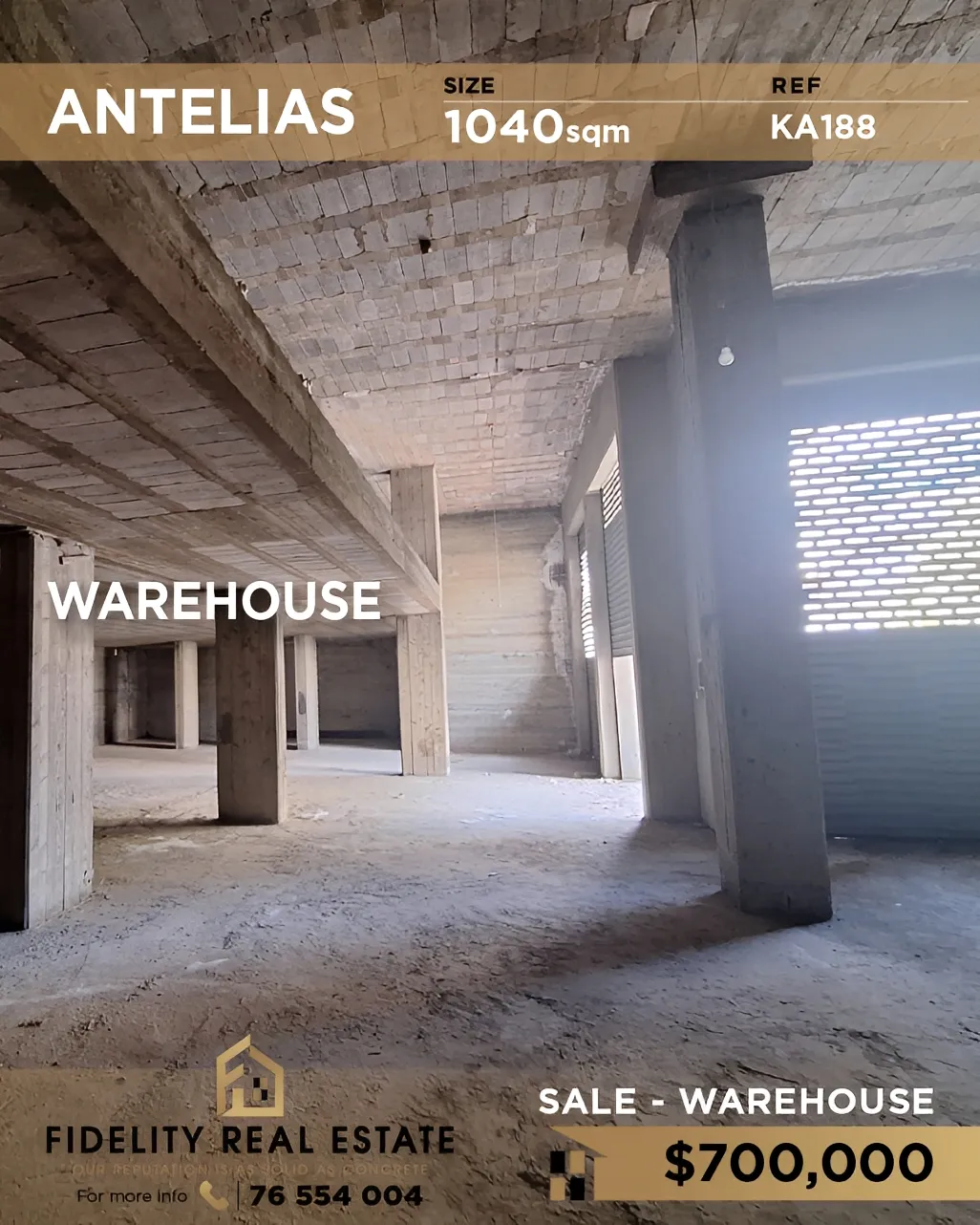 Warehouse for sale in Antelias, Lebanon