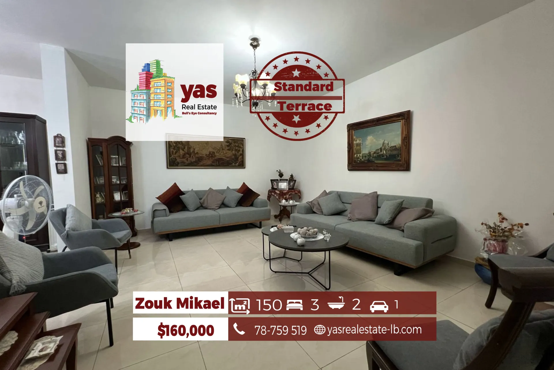 Apartment for Sale in Zouk Mikael