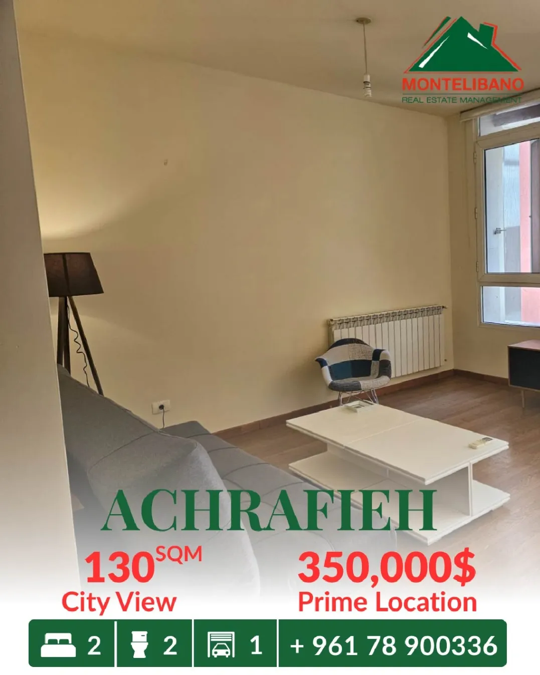 Apartment for sale in Achrafieh, Beirut, Lebanon