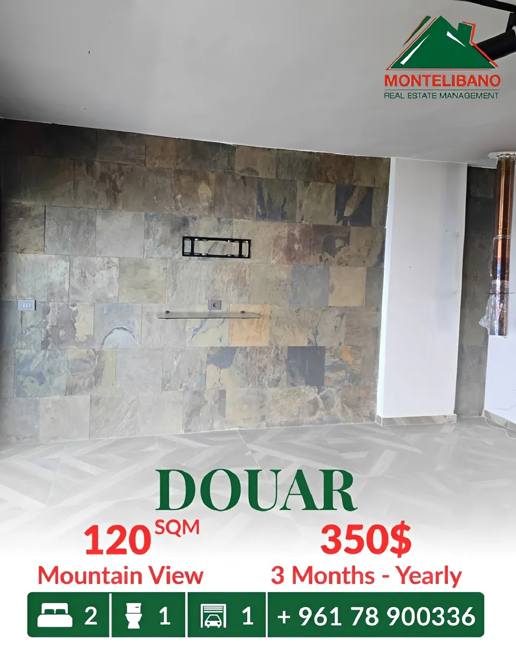 Apartment for rent in Douar