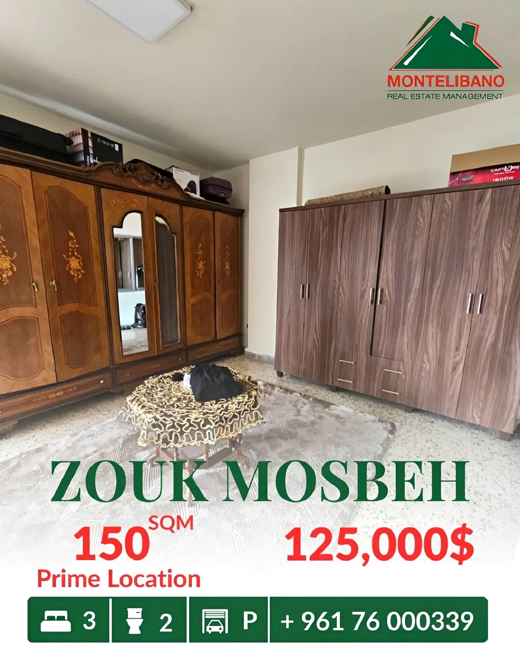 Apartment for sale in Zouk Mosbeh, Lebanon