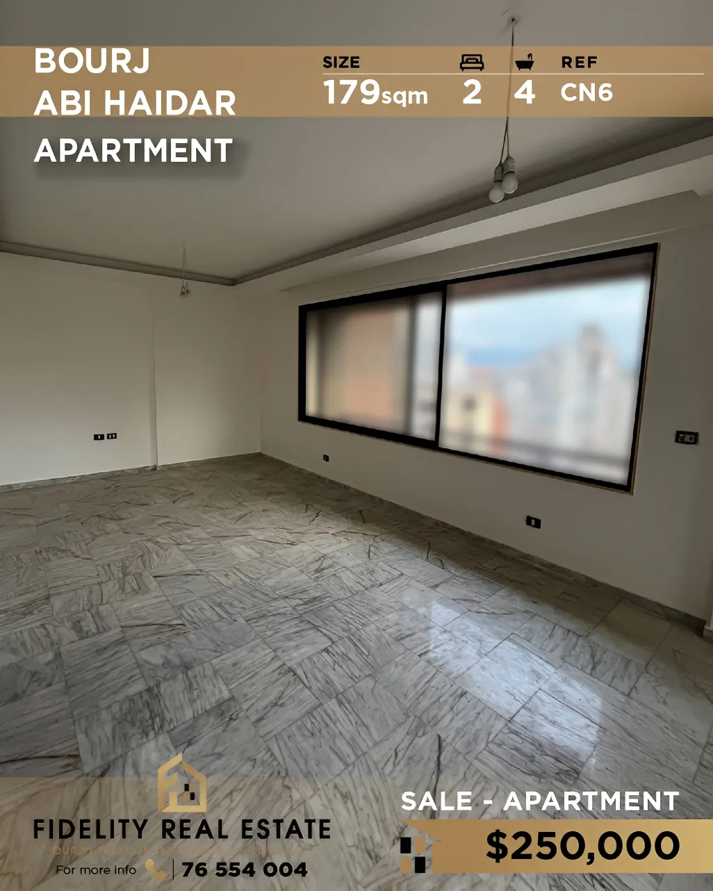 Apartment for sale in Bourj Abi Haydar, Beirut, Lebanon