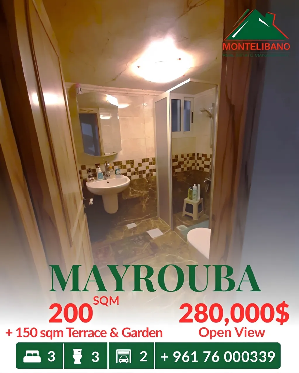 Apartment for sale in Mayrouba, Lebanon