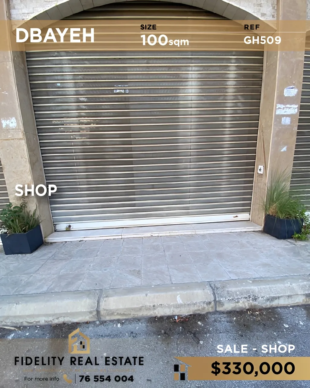 Shop for sale in Dbayeh, Lebanon