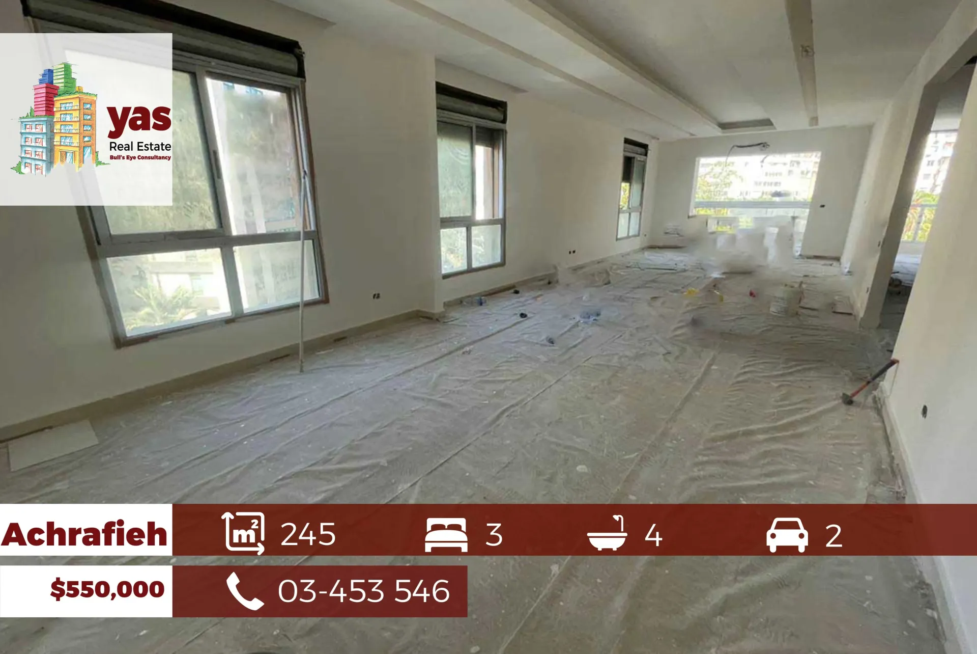 Apartment for Sale in Achrafieh