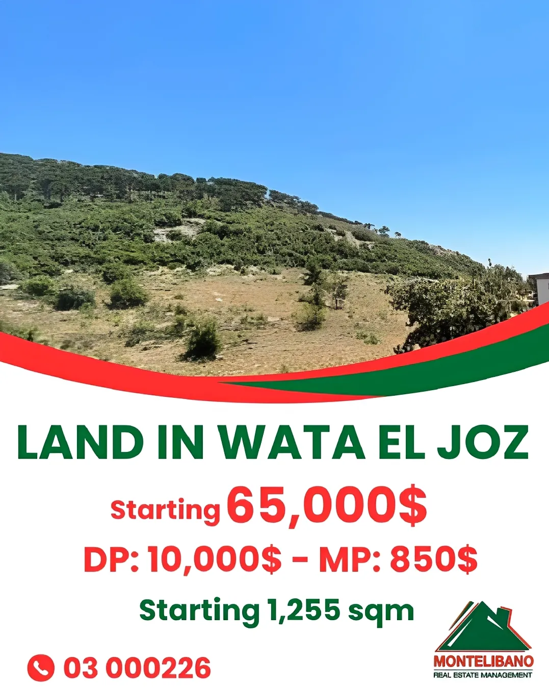 Residential Land for sale in Wata El Jaouz, Lebanon