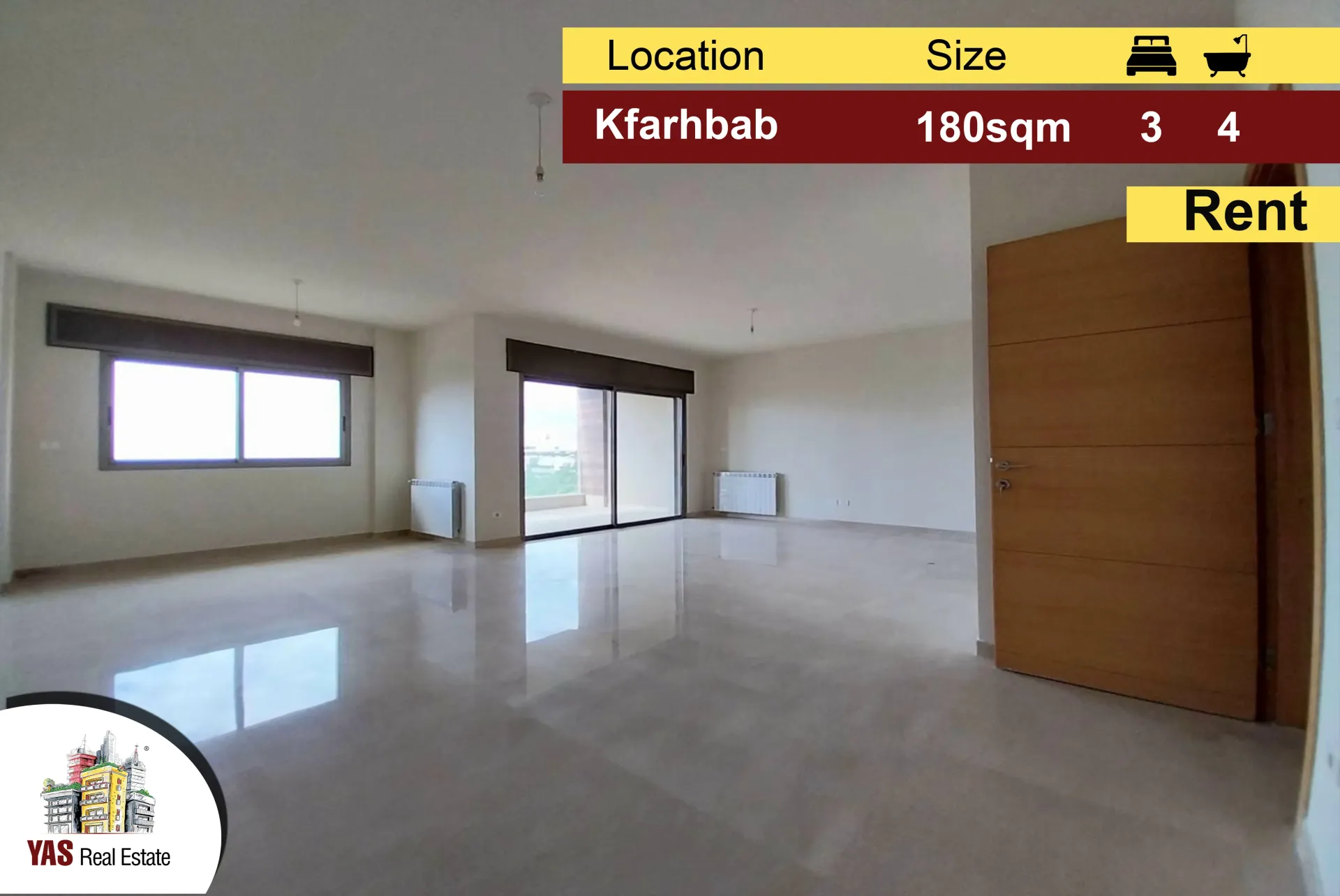 Apartment for Sale in Kfar Hbab - 3 bed, 4 bath