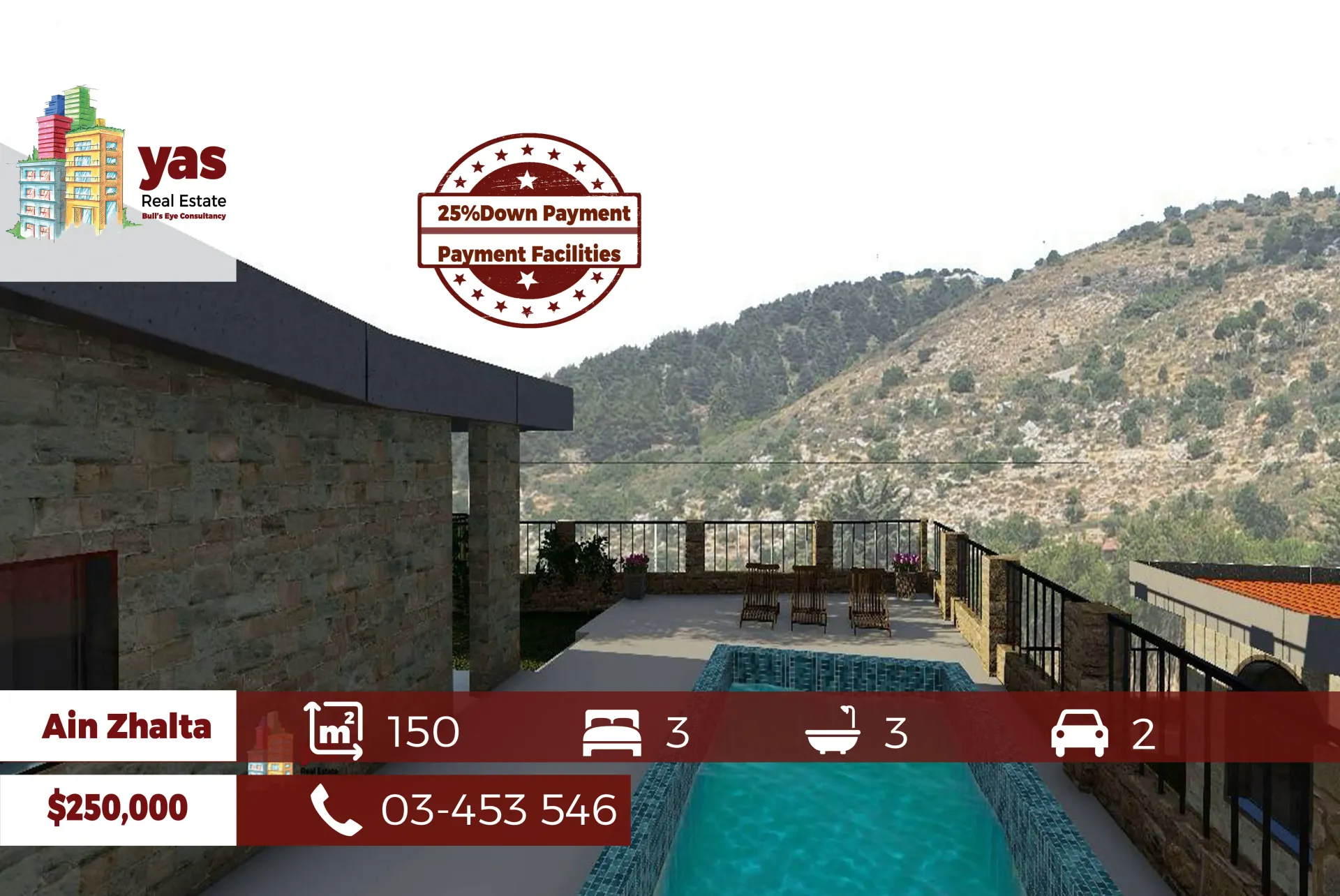 Villa for Sale in Ain Zhalta