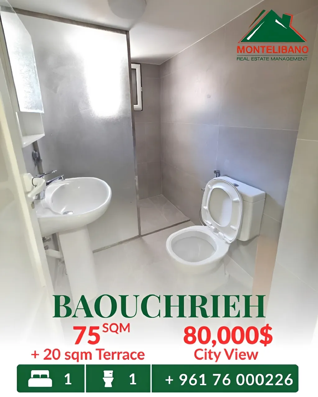 Apartment for sale in Baouchriyeh