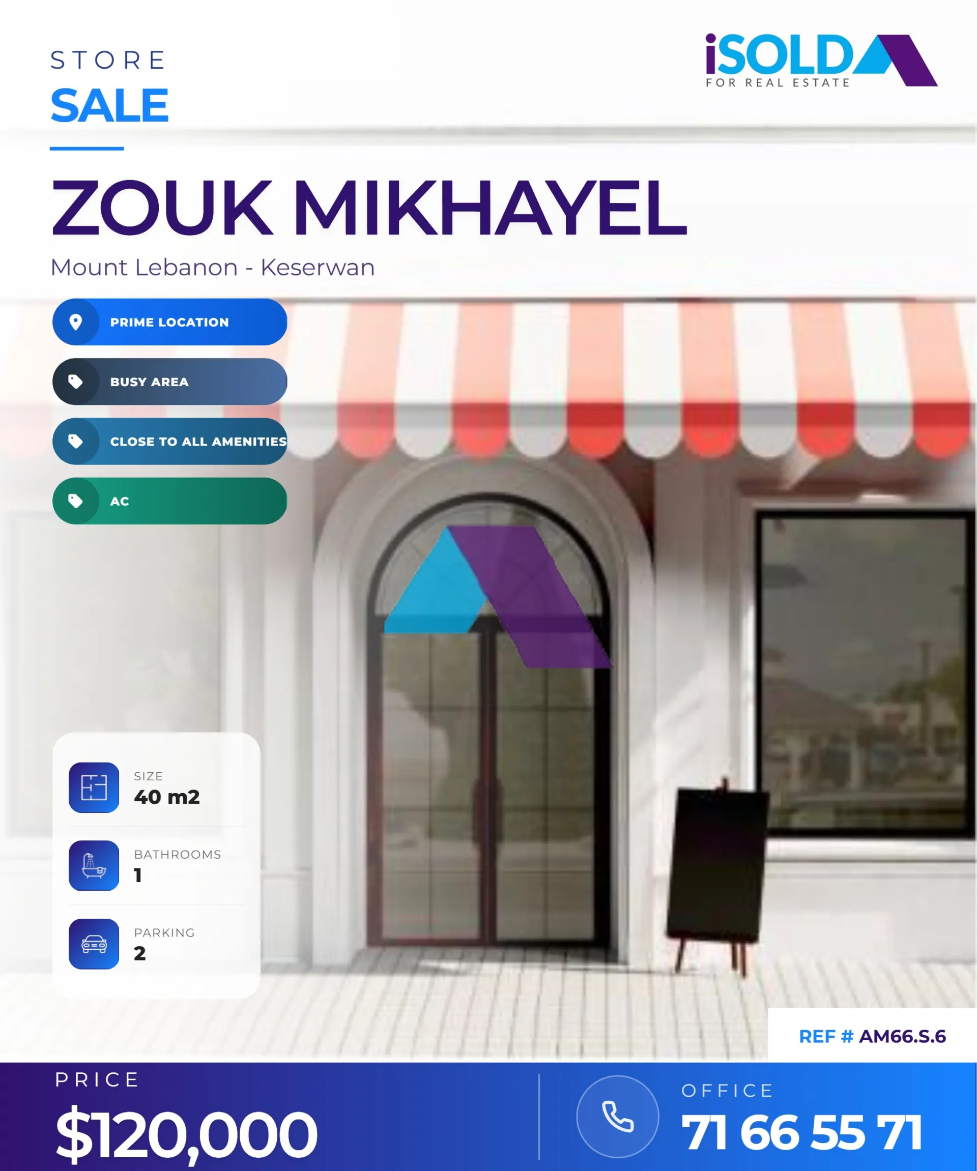 Shop for sale in Zouk Mikael, Lebanon