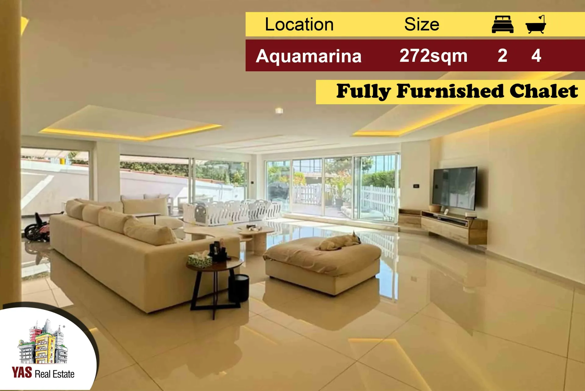 Apartment for Sale in Tabarja - 2 bed, 4 bath
