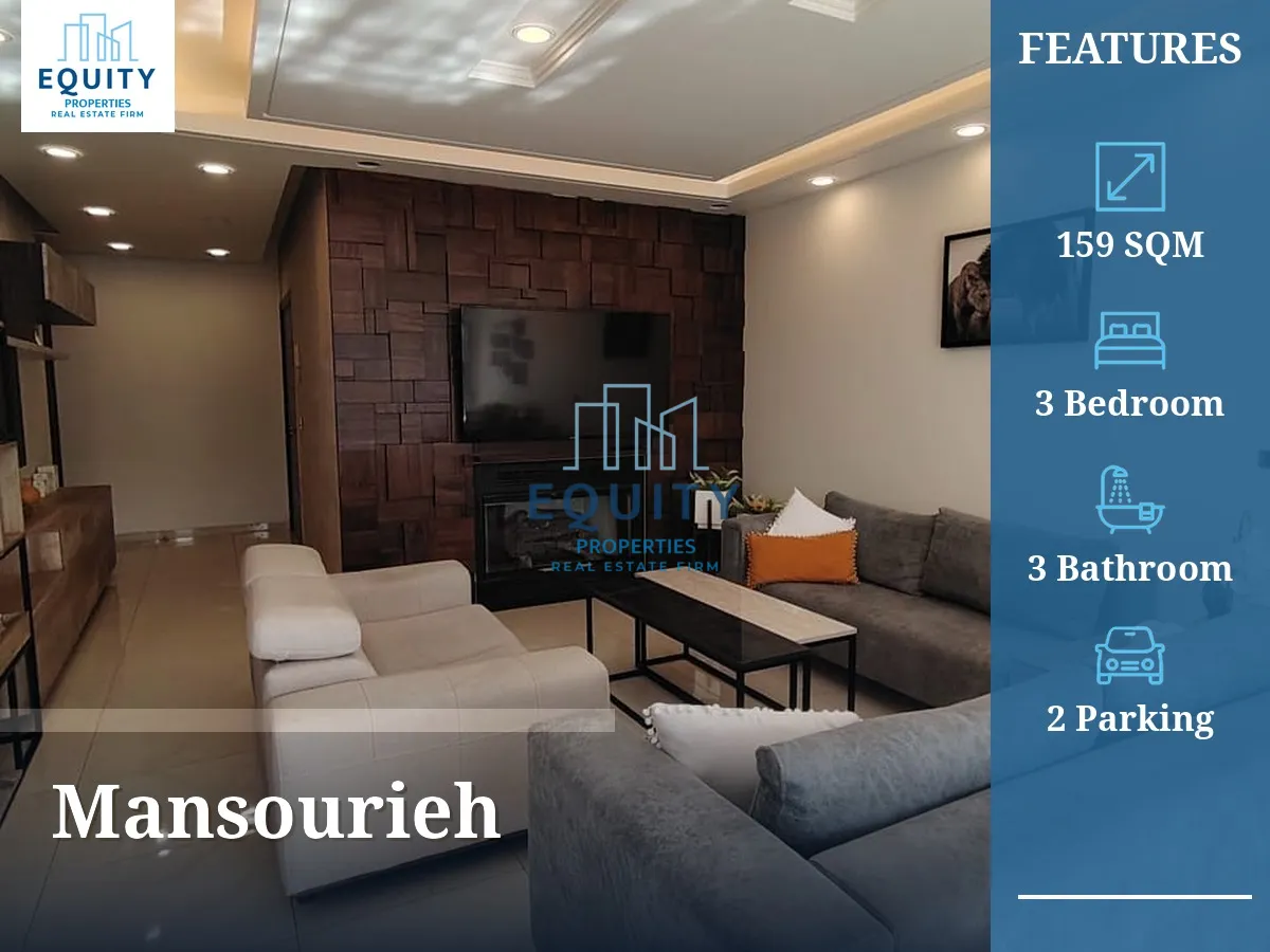 Apartment for sale in Mansourieh - 3 bed, 3 bath
