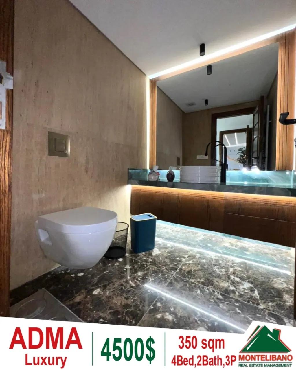 Apartment for rent in Adma w Dafnah, Lebanon