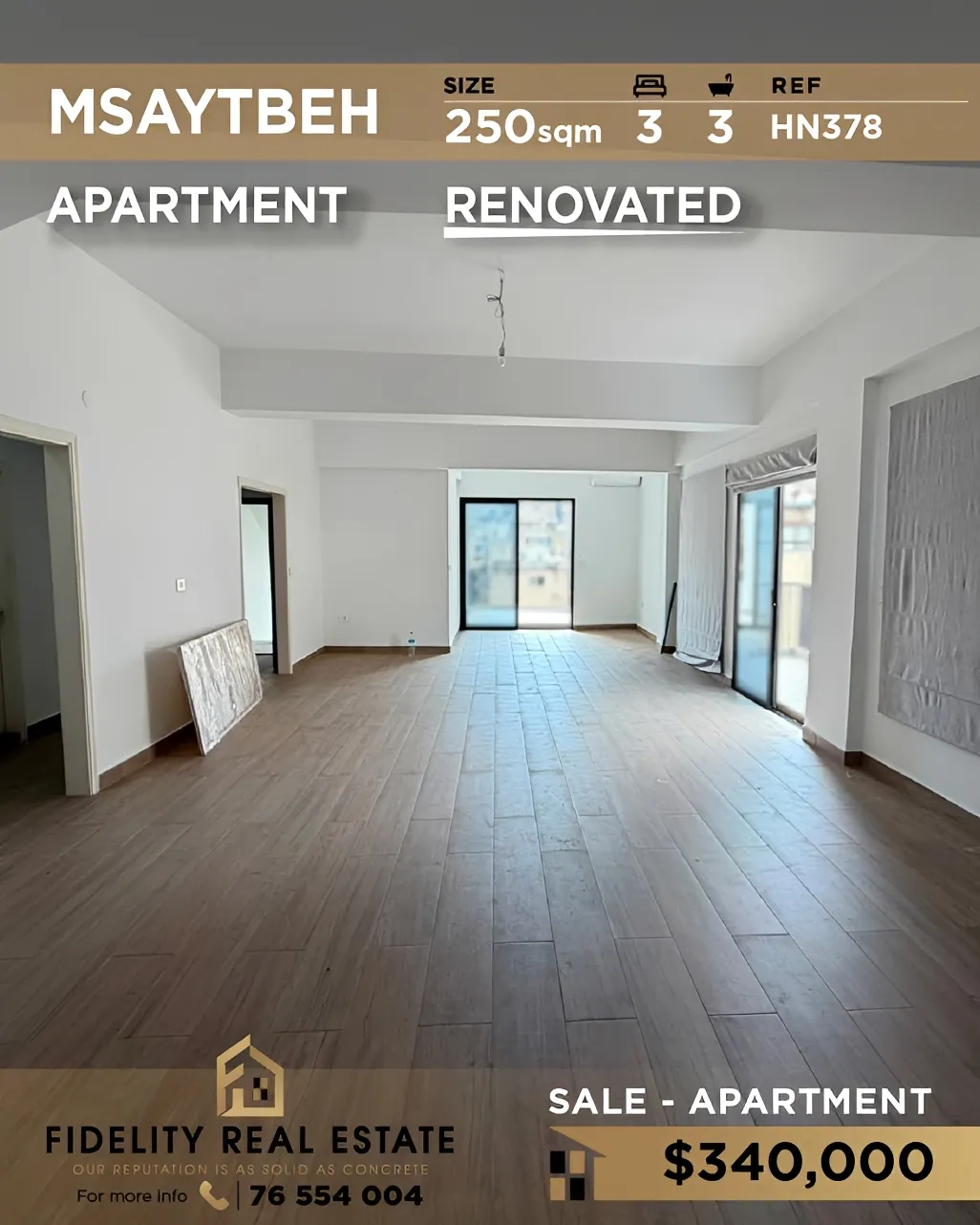 Apartment for sale in Msaytbeh, Beirut, Lebanon