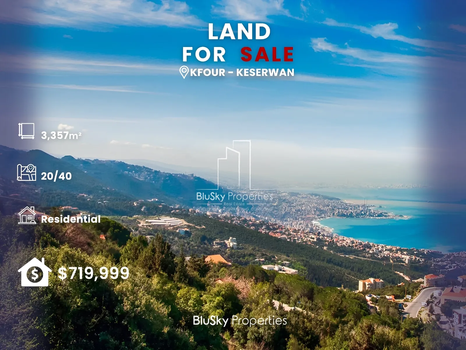 Land for Sale in Kfour