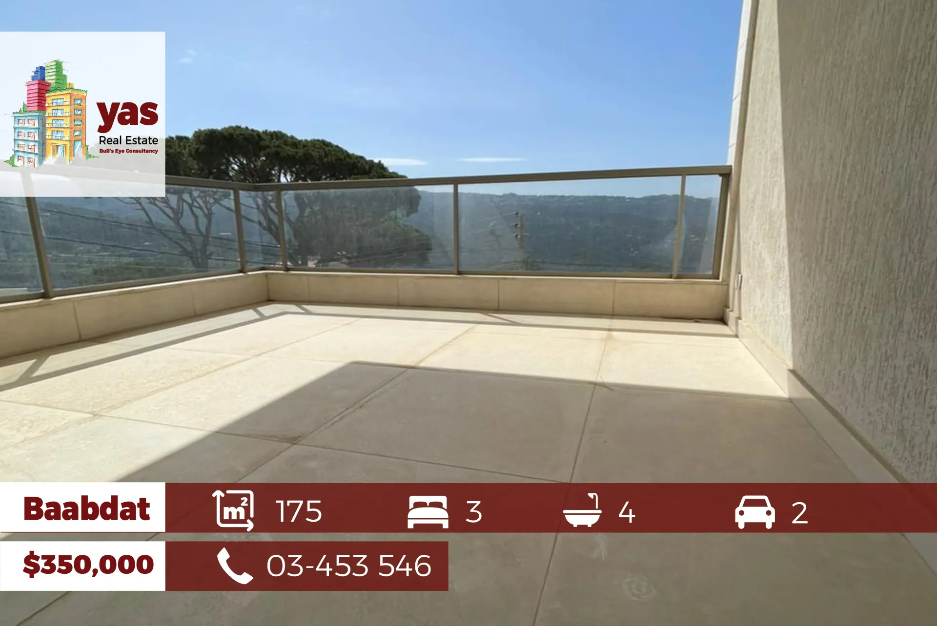 Apartment for Sale in Baabdat