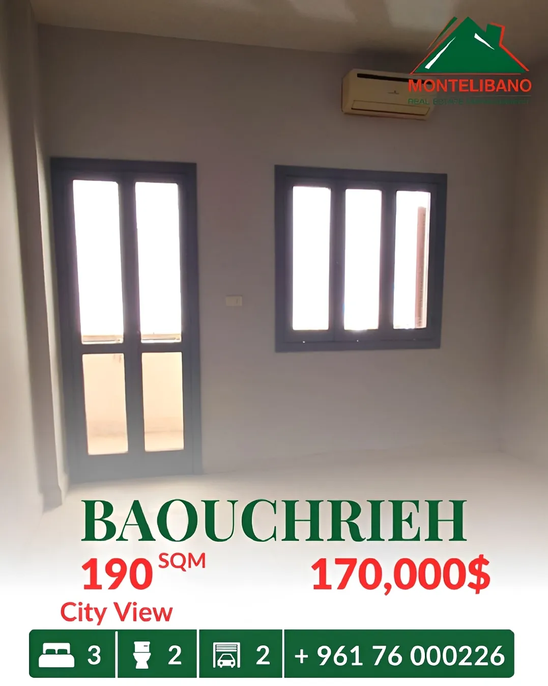 Apartment for sale in Baouchriyeh, Lebanon
