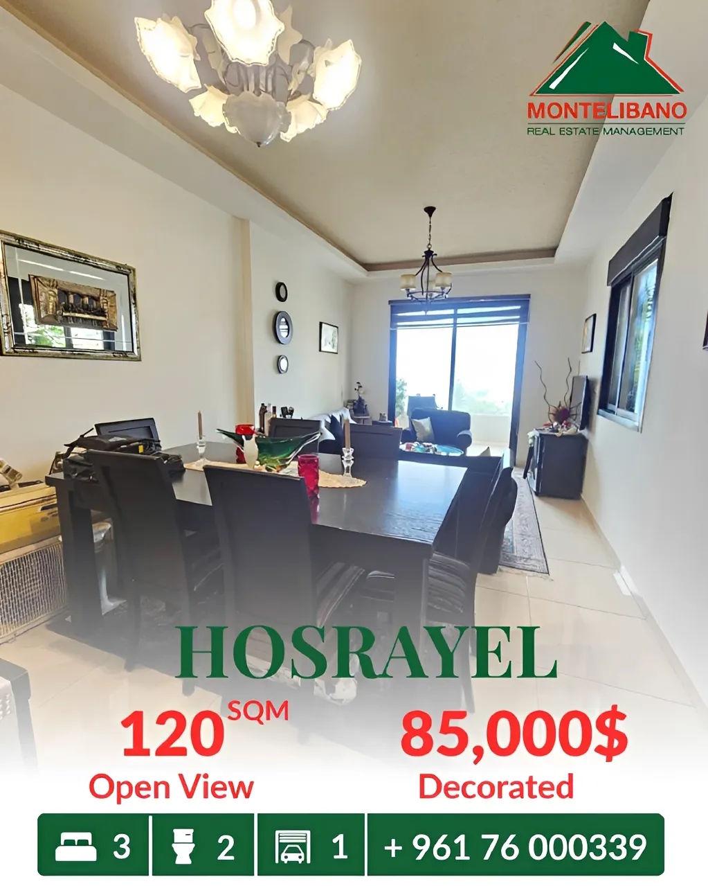 Apartment for sale in Hosrayel, Lebanon