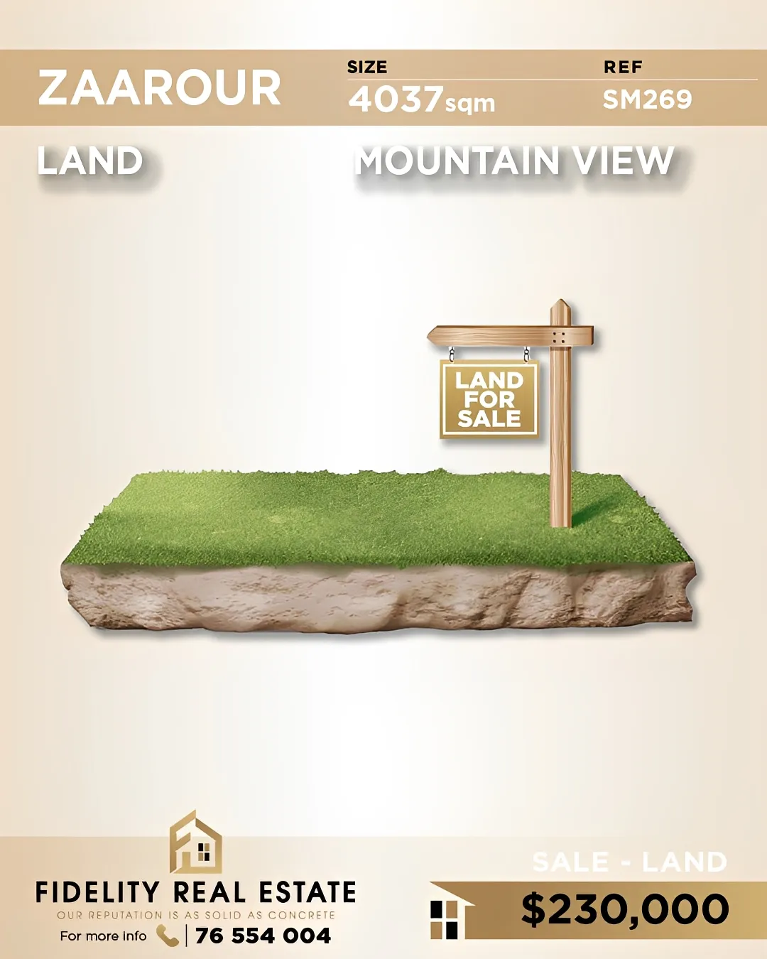 Residential Land for sale in Zaarour