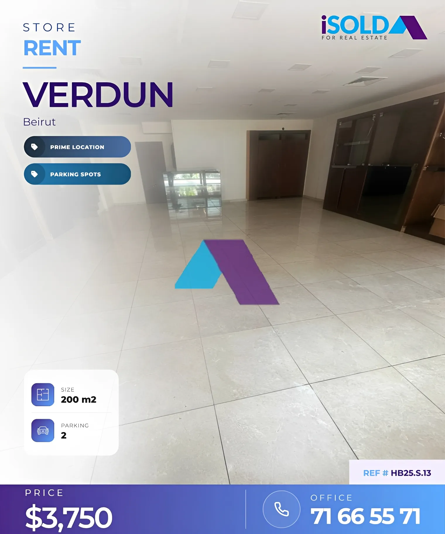 Shop for rent in Verdun, Bayrut, Lebanon