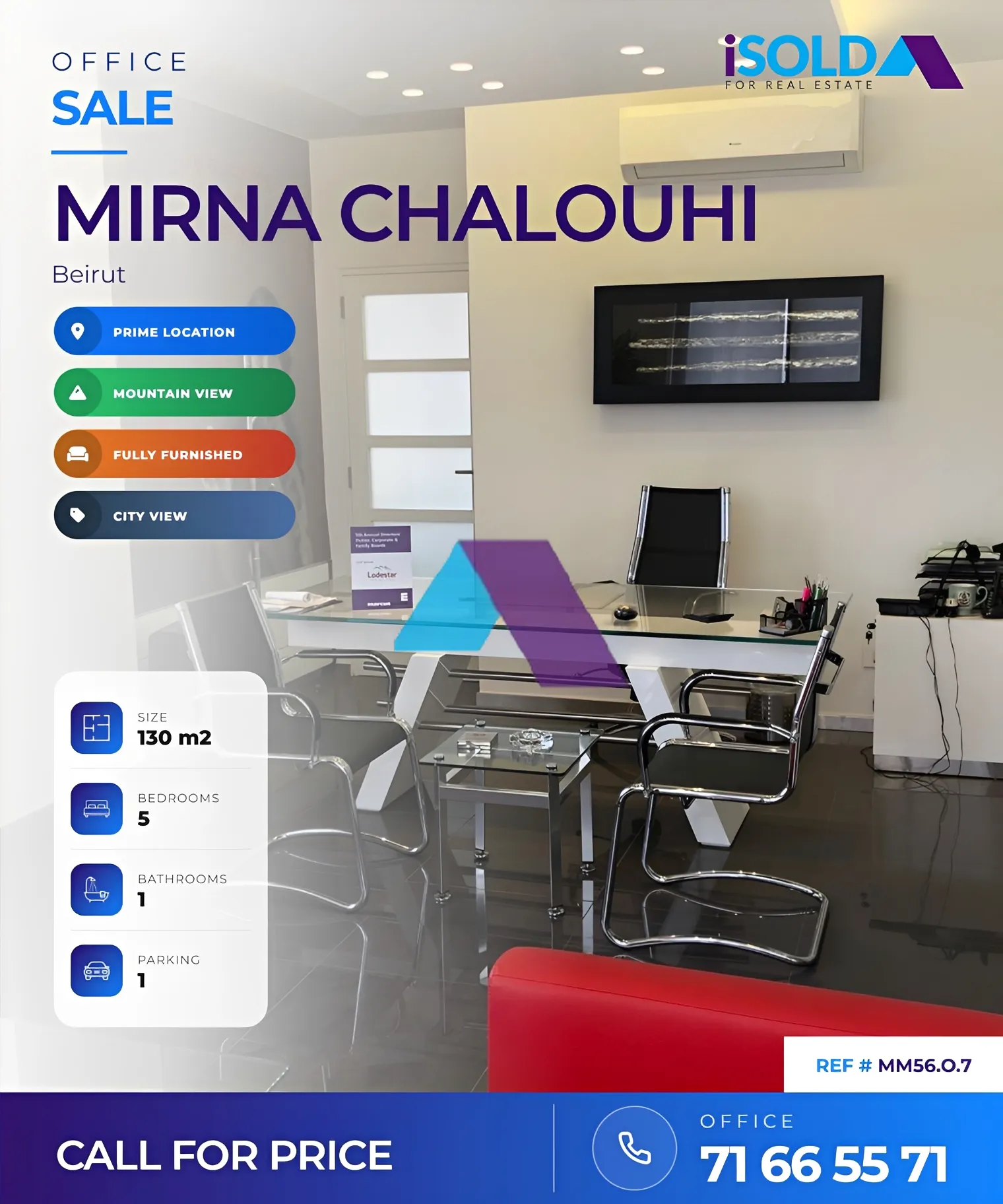 Office for sale in Baouchriyeh