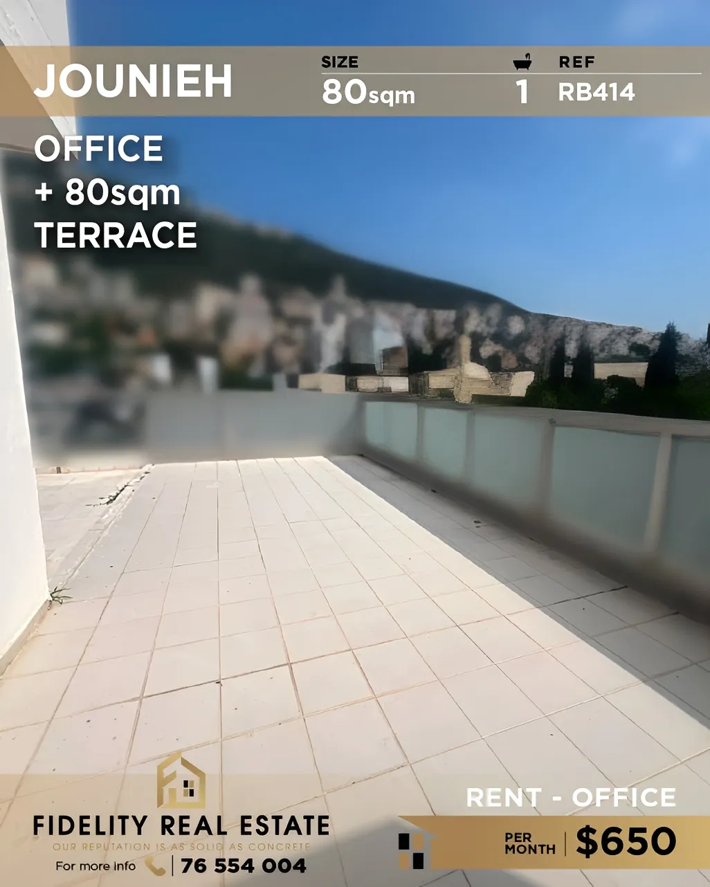 Office for rent in Jounieh, Lebanon